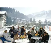 Slim Aarons Drinks At Gstaad