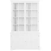 Newport Rhode Island vitrinskåp classic white