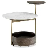 Eichholtz Faye sidobord vit marmor