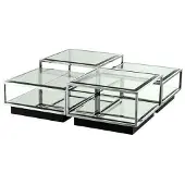 Eichholtz Tortona soffbord silver 4-set