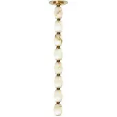 Visual Comfort Collier alabaster 24 takpendel antik mässing 2700k