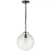 Visual Comfort Katie Globe takpendel brons/klarglas