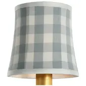 Visual Comfort Schumacher 5" lampskärm lampskärm sky elton check soft empire