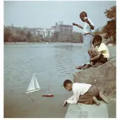 Slim Aarons Model Boat Sailing