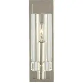 Visual Comfort Sonnet Petite vägglampa nickel/klarglas