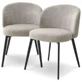 Eichholtz Lloyd matstol sisley grey 2-pack