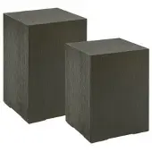 Artwood Trent sidobord mörkgrå 2-set