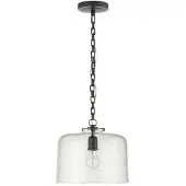Visual Comfort Katie dome takpendel brons/glas
