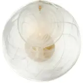 Visual Comfort Loire vägglampa guld/vitt glas