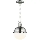 Visual Comfort Hanks takpendel borstad nickel