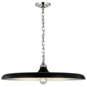 Visual Comfort Piatto takpendel nickel/svart L