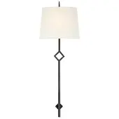 Visual Comfort Cranston vägglampa svart/linne L