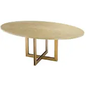 Eichholtz Melchior oval matbord mässing