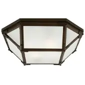 Visual Comfort Morris plafond antik zink/frostat glas S