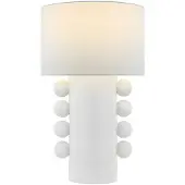 Visual Comfort Tiglia Tall bordslampa vit