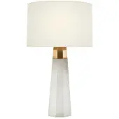 Visual Comfort Olsen 15" portabel bordslampa alabaster