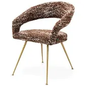 Eichholtz Bravo matstol bouclé sonata red