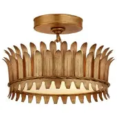 Visual Comfort Leslie 12" plafond Gilded Iron