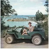 Slim Aarons In A Jeep