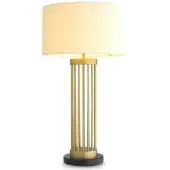 Eichholtz Condo bordslampa antik mässing/vit