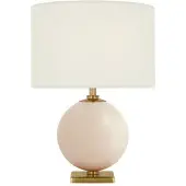 Visual Comfort Elsie 12" portabel bordslampa blush