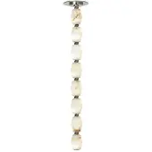 Visual Comfort Collier alabaster 24 takpendel nickel 3000k