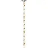 Visual Comfort Collier alabaster 36 takpendel nickel 3000k