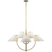 Visual Comfort Kinsley takkrona dubbel mässing