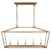 Visual Comfort Darlana taklampa linjär gilded Iron