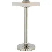 Visual Comfort Aran bordslampa uppladdningsbar nickel