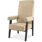 Eichholtz Milo skinnfåtölj beige nubuck hög