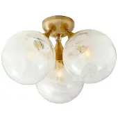 Visual Comfort Cristol plafond trippel antik mässing