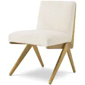 Eichholtz Fico stol bouclé cream