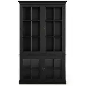 Newport Seethrough vitrinskåp modern black