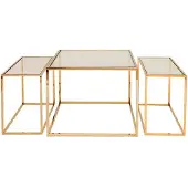 Ruth & Joanna Three set table - satsbord mässing