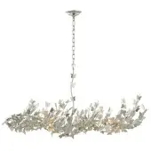 Visual Comfort Farfalle takkrona linjär silver
