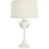 Visual Comfort Alberto 17" portabel bordslampa vit