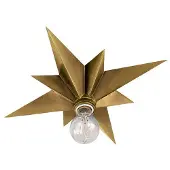 Visual Comfort Star plafond antik mässing
