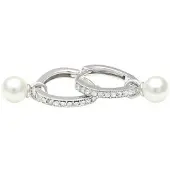 LILY AND ROSE Petite Kennedy hoops örhängen ivory pearl