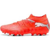 Puma Future 9 Match Fusion Low Cut MG Unleashed - Röd/White/Svart/Silver - Multi Ground (MG), storlek 41