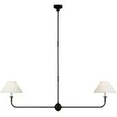 Visual Comfort Piaf 2L taklampa aged iron