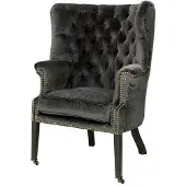 Artwood Churchtown fåtölj velvet dark grey