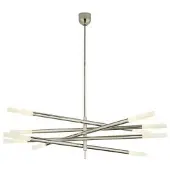 Visual Comfort Rousseau Grande 10L takkrona nickel