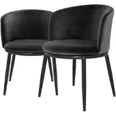 Eichholtz Filmore matstolar cameron black 2-pack