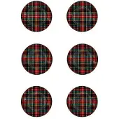 Newport Normandie assiett röd/grön 6-pack