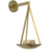 Visual Comfort Divina 19" vägglampa mässing