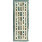 Classic collection Fyrbo gångmatta teal