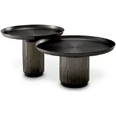 Eichholtz Zachary soffbord gunmetal 2-set