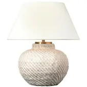 Visual Comfort Avedon 11" portabel bordslampa vit