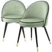 Eichholtz Cooper matstol savona pistache green 2-set